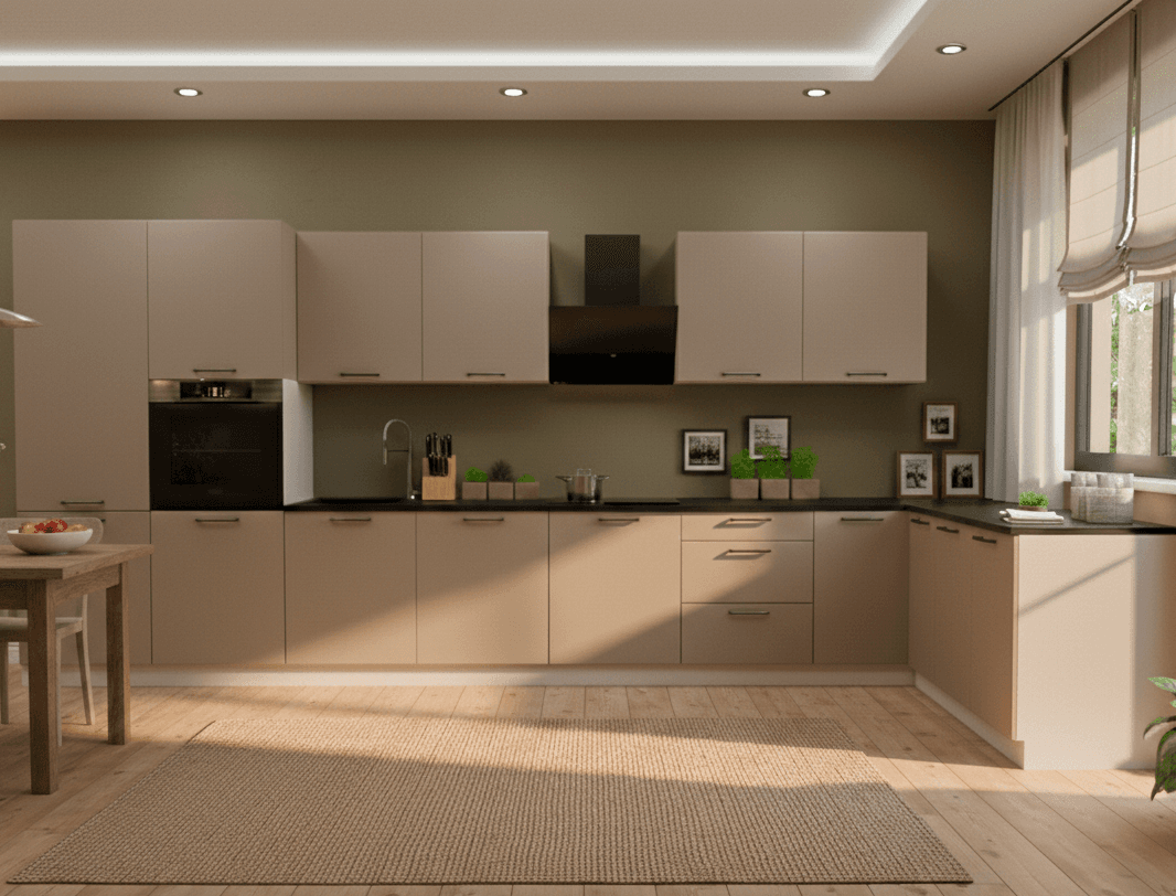 CUISINE LINEA - EN L 450 x 190cm