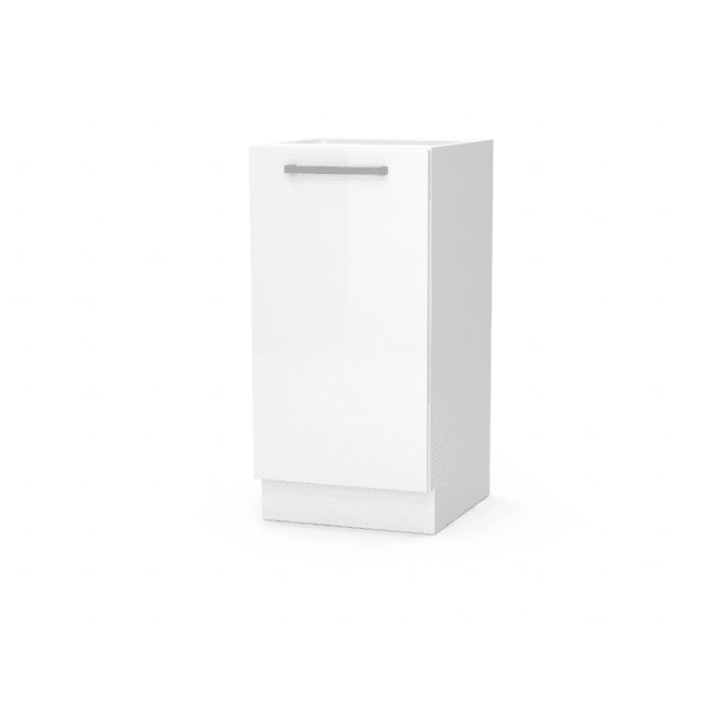 Meuble Bas de Cuisine Blanc Brillant de 30cm | Cuisivance
