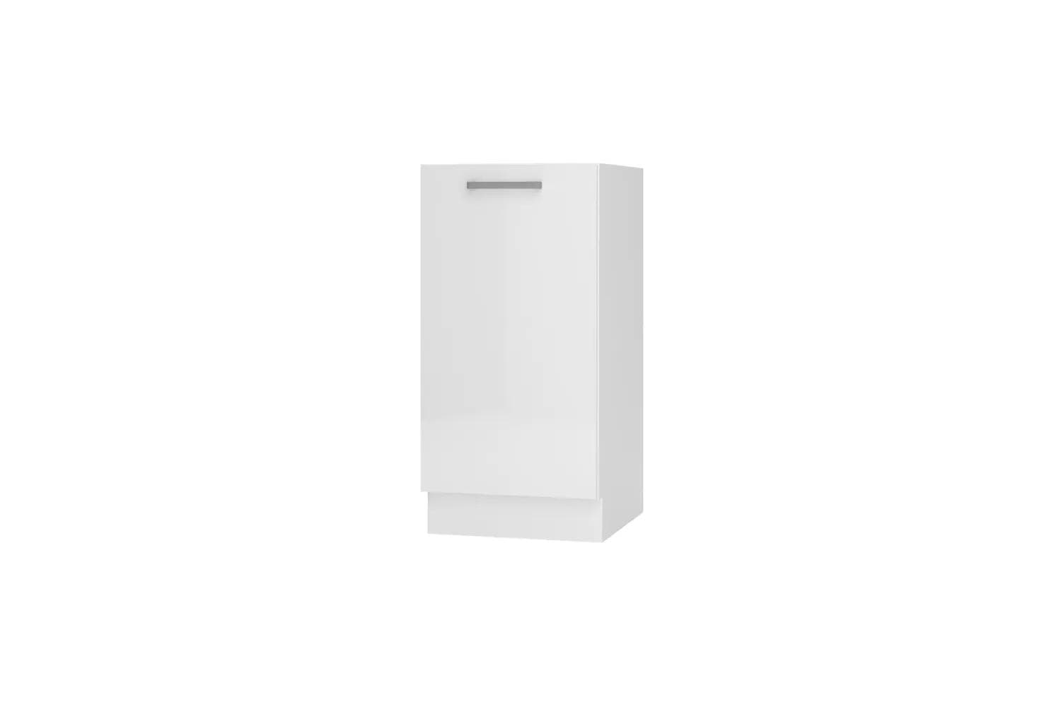 Meuble Bas Cuisine 40cm Blanc Brillant