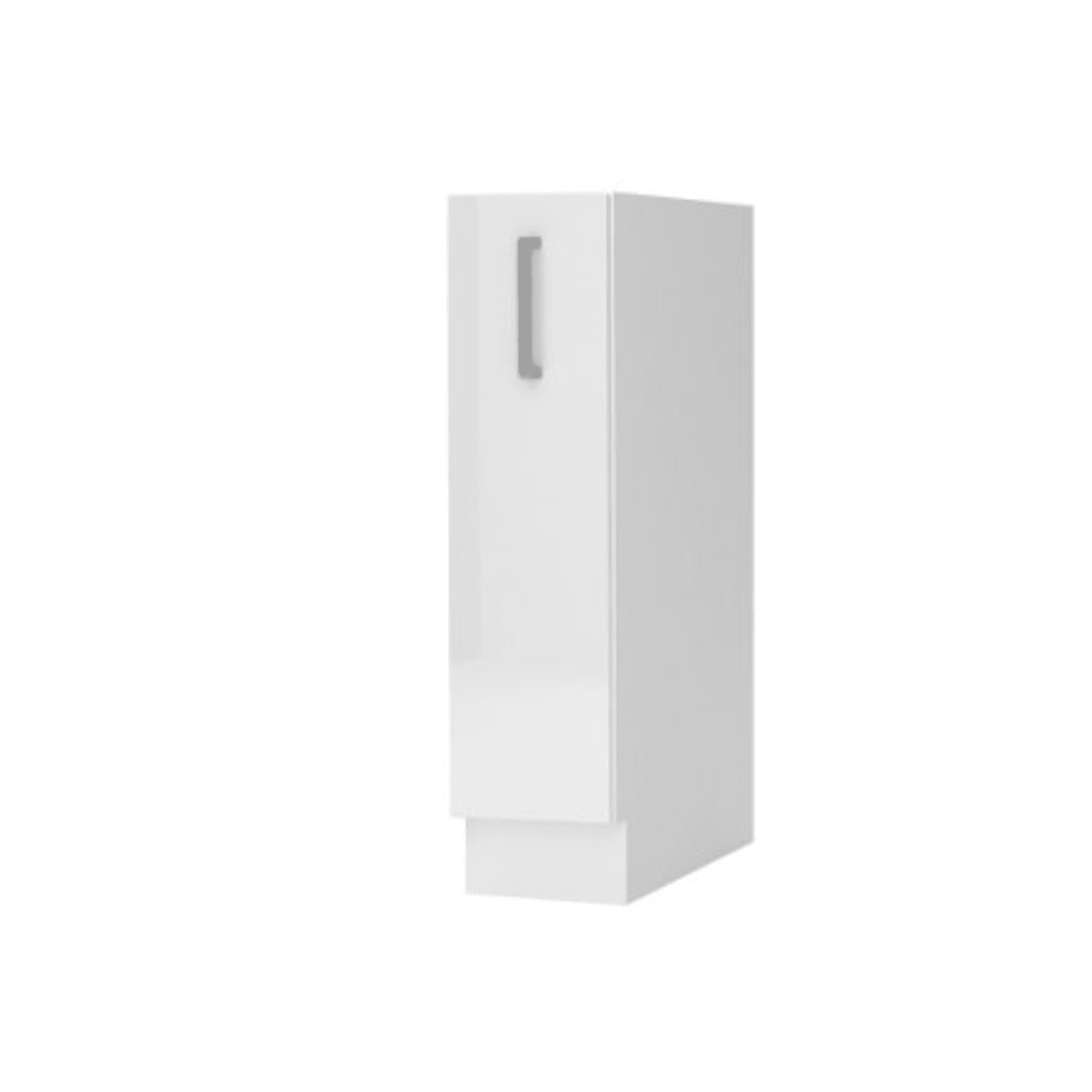 Meuble Bas coulissant de 20 cm – blanc brillant