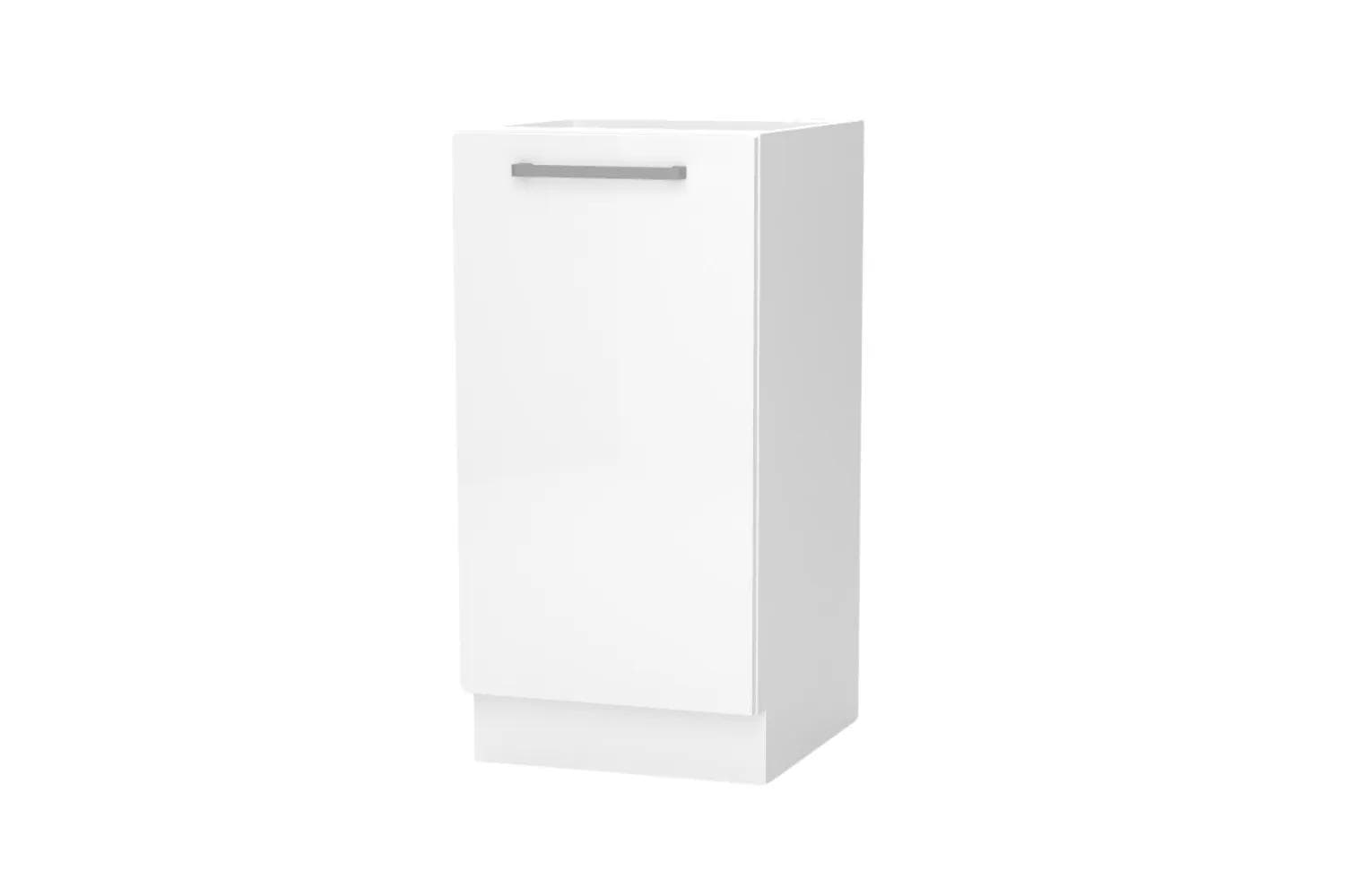 Meuble Bas Blanc Brillant de 30cm