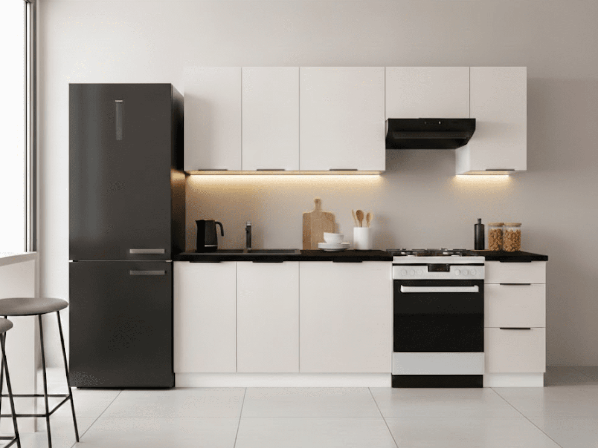 CUISINE SABBIA BEIGE SABLE - 240cm