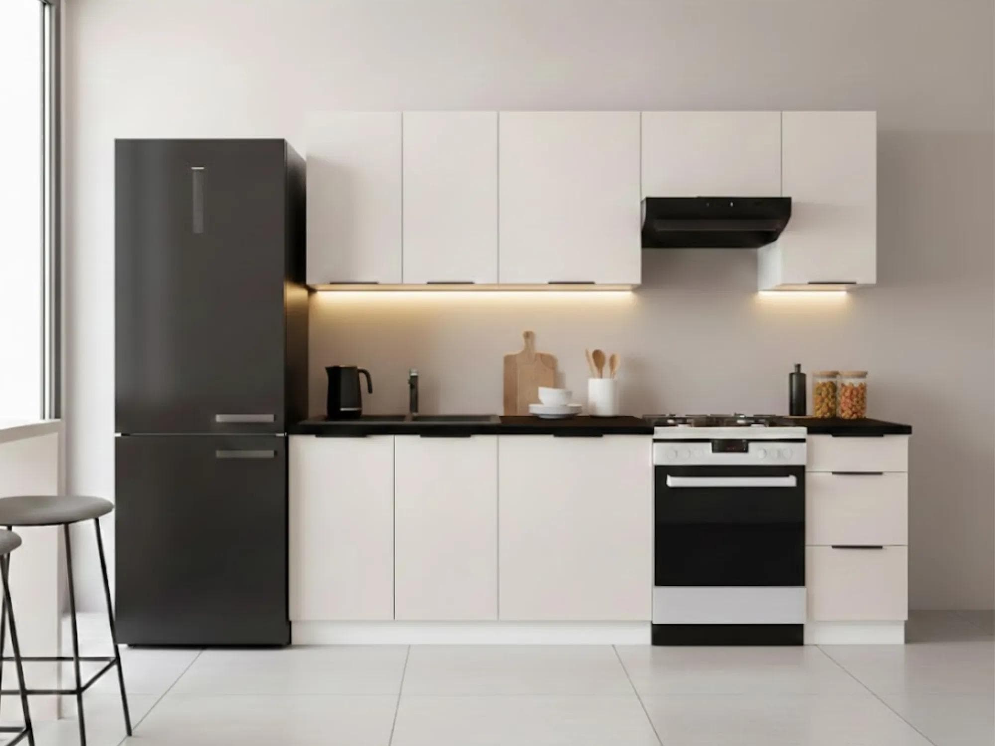 CUISINE SABBIA BEIGE SABLE - 240cm